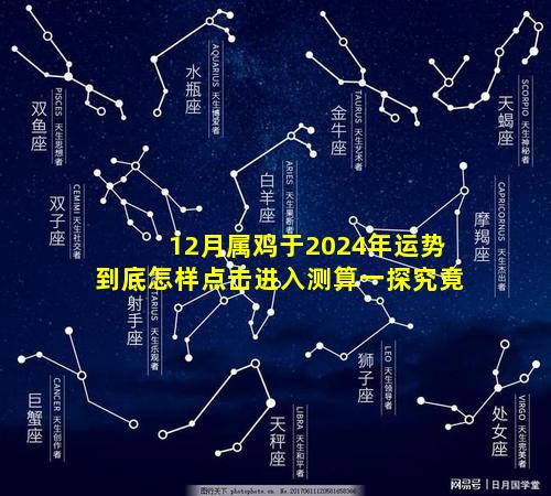 12月属鸡于2024年运势到底怎样点击进入测算一探究竟