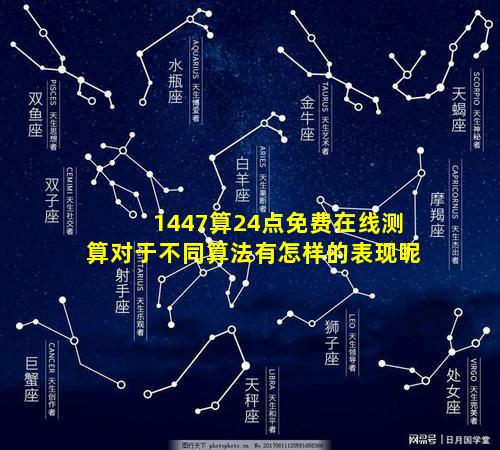 1447算24点免费在线测算对于不同算法有怎样的表现呢