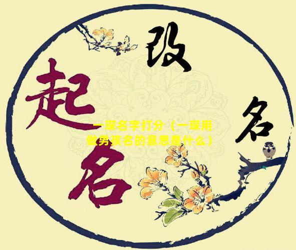 一琛名字打分（一琛用做男孩名的意思是什么）