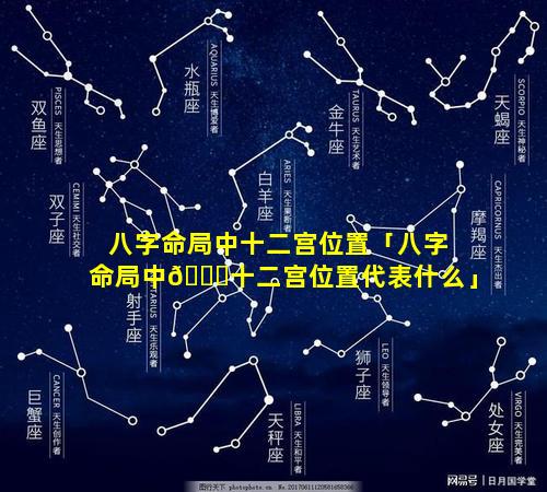 八字命局中十二宫位置「八字命局中🐛十二宫位置代表什么」