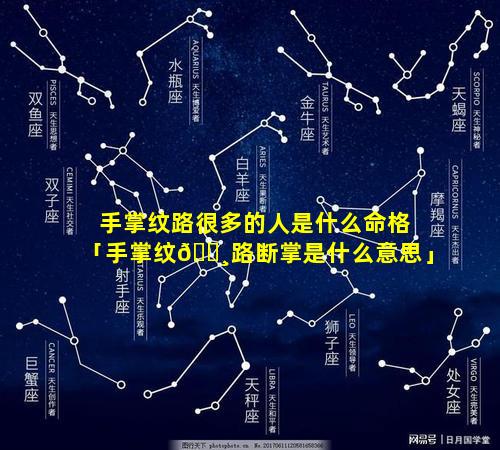 手掌纹路很多的人是什么命格「手掌纹🕸路断掌是什么意思」