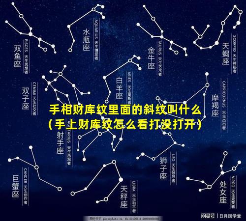 手相财库纹里面的斜纹叫什么（手上财库纹怎么看打没打开）