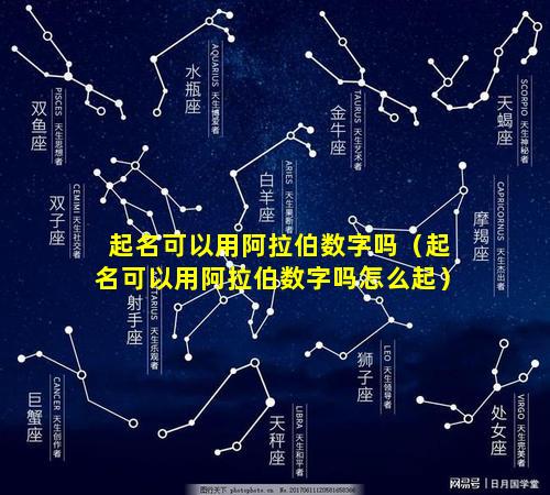 起名可以用阿拉伯数字吗（起名可以用阿拉伯数字吗怎么起）